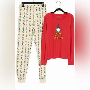 Christmas Pajamas “Gnome for the Holidays” Women’s Size Large.  #HolidayJammie